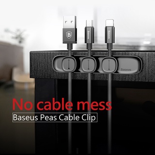 Baseus Cable Manager Magnetic Cable Management Mouse Cable Manager USB Cable Holder Silicone Flexible Desktop Clip