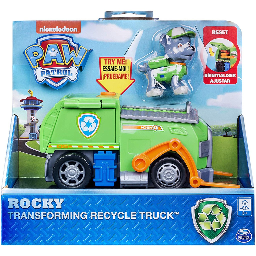 paw patrol rocky truck toy