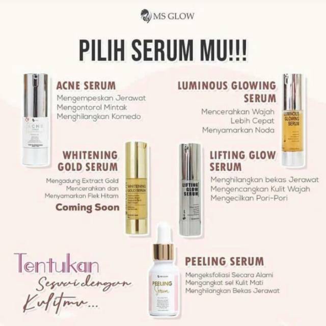 MS GLOW SERUM / MS GLOW LUMINOUS SERUM / LIFTHING SERUM  