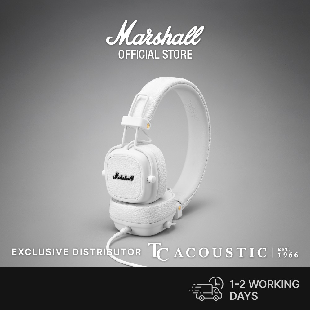 white headphones wired
