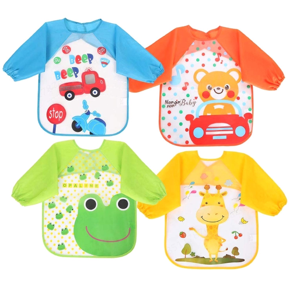 long sleeve baby bib