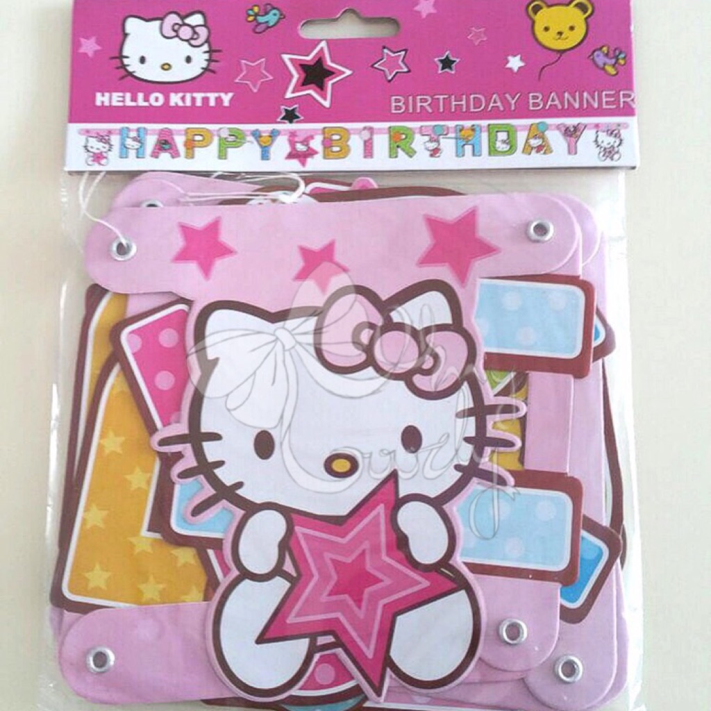 Hello Kitty Happy Birthday Letter Banner
