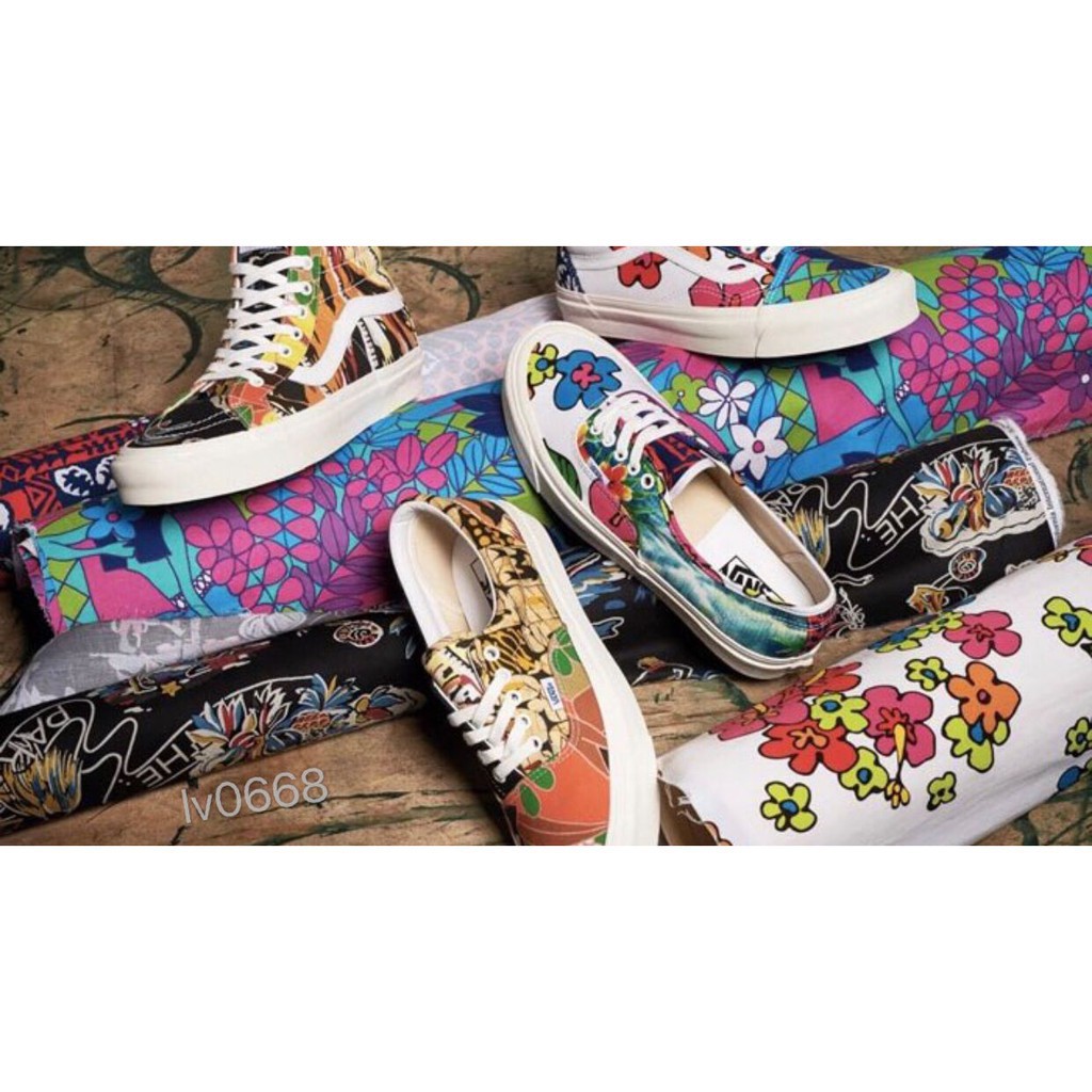 vans authentic flower