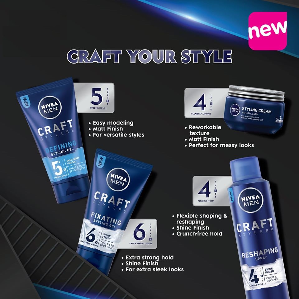 nivea men hair gel