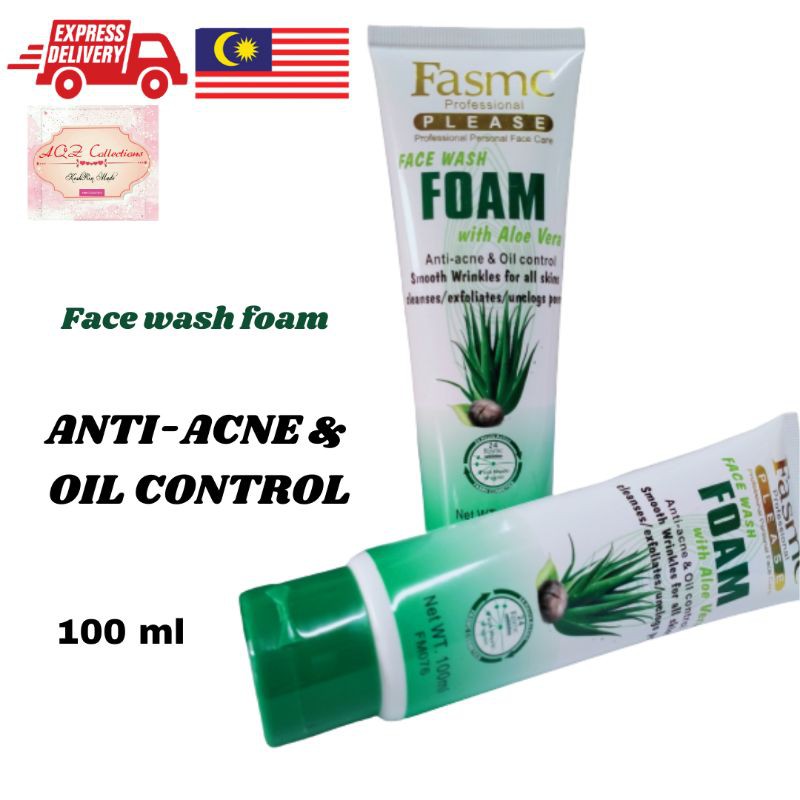 face wash foam with aloe vera