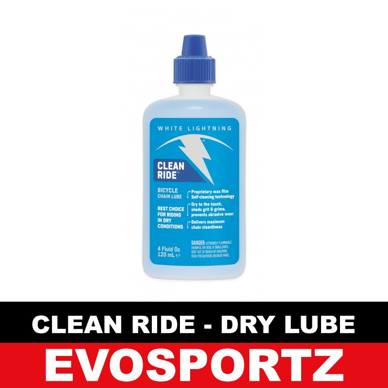 White Lightning USA Clean Ride Bicycle Dry Lube Bike Chain