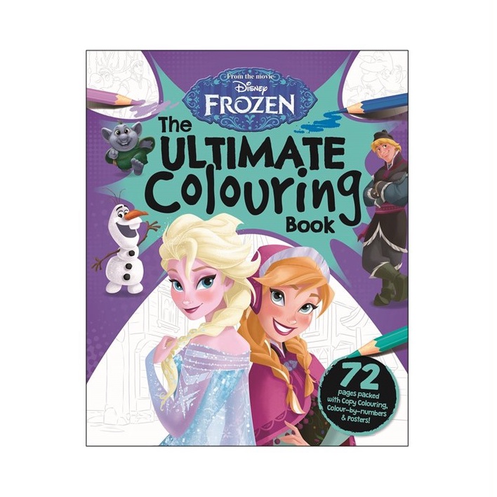 Disney Frozen Ultimate Colouring Book With 72 Pages For Kids to Color