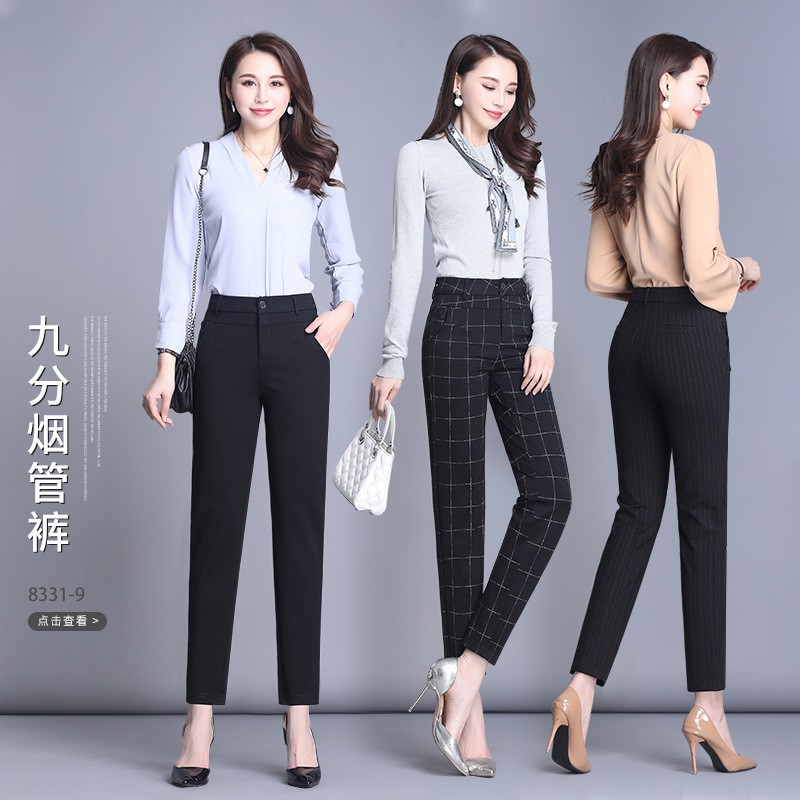 striped formal pants ladies