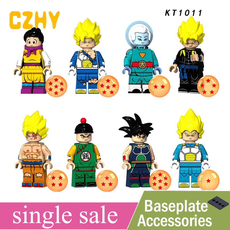 Lego Dragon Ball Z Cartoon Series Minifigures Chichi Goku Vegeta Building Blocks Toys For Children Kt1011 Shopee Singapore