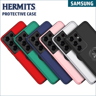 【Hermit】【Samsung】 Protective Phone Cases for Note 20/Ultra S21/Plus/Ultra With Finger Ring Stand