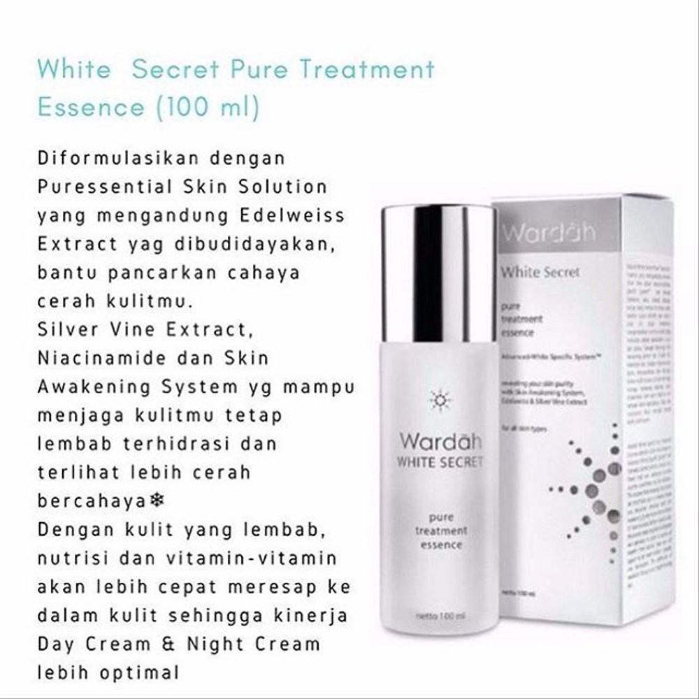 Wardah White Secret Pure Treatment Essence 100 Ml Singapore