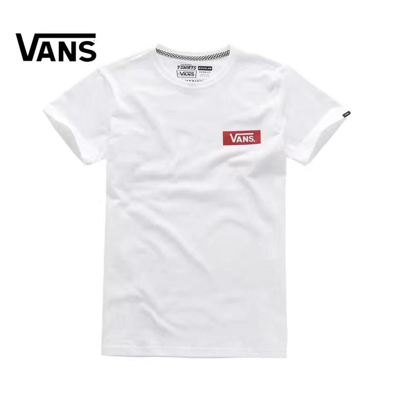 white t shirt vans