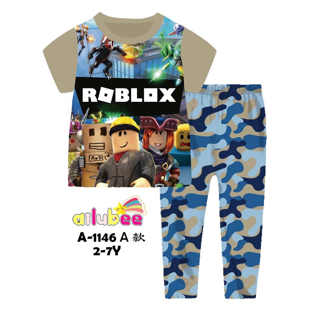 2 Years Old To 7 Years Old Roblox Pajamas Shopee Singapore - 7 year old roblox