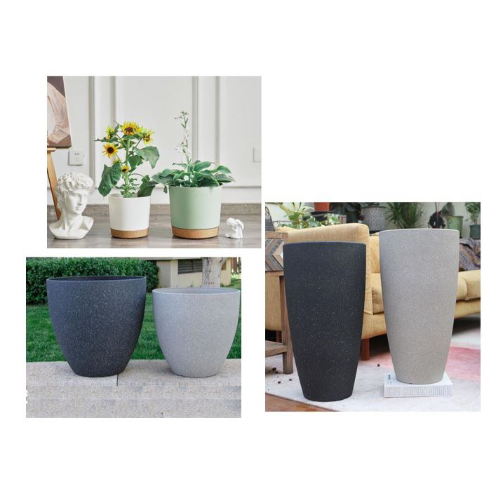 Plastic flower pot, plant pot for indoor and outdoor. | Shopee Singapore