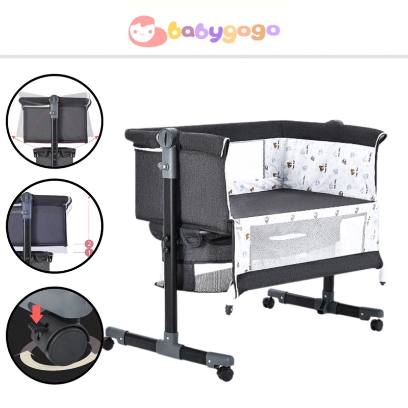 Ready Stock BC Baby Portable bed side bed Swing Cot Foldable Bed ...