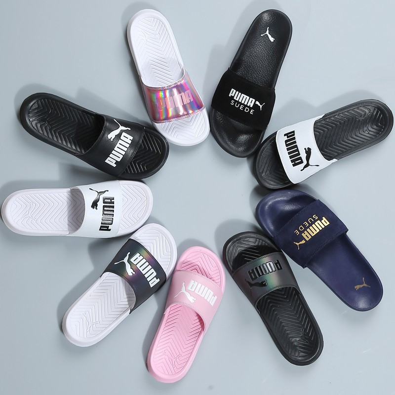 pink puma slippers