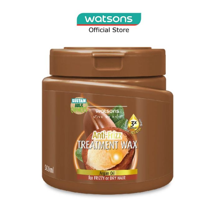 Watsons Argan Anti Frizz Hair Treatment Wax For Frizzy Or Dry Hair 500ml Shopee Singapore 4044