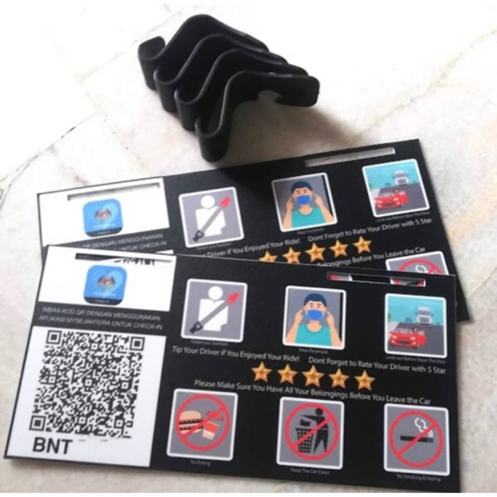 Ehailing Driver Sign E Hailing Rating Sticker Shopee Singapore