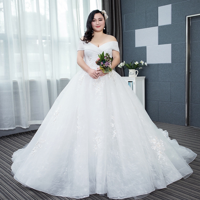 Plus Size Wedding Dress 2020 Korean 