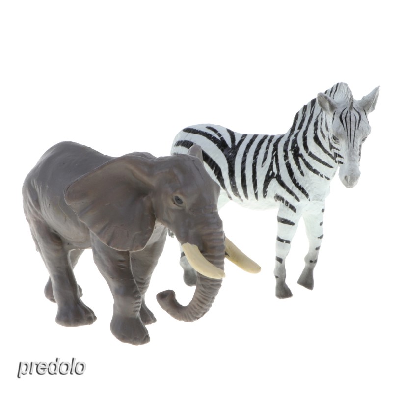 12 Pieces Realistic Mixed Plastic Zoo Animals Kids Toy Party Bag Favors |  Shopee Singapore