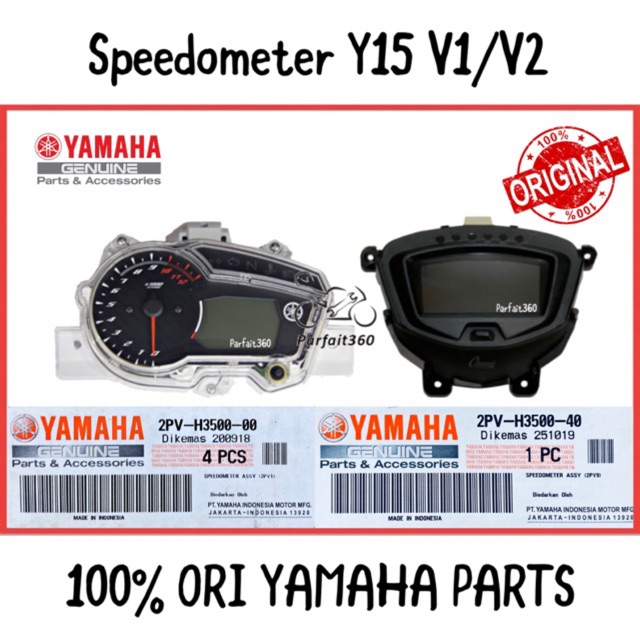 2pv Y15 Y15zr V1 V2 Speedometer Speedo Meter 100 Hly Shopee Singapore