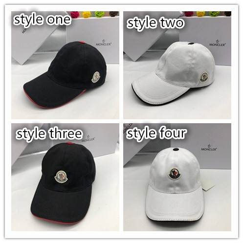 moncler baseball cap black