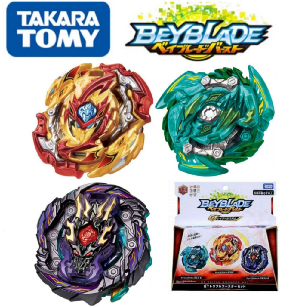 B 149 Gt Triple Booster Set Takara Tomy Beyblade Burst Gatinko Gt Shopee Singapore