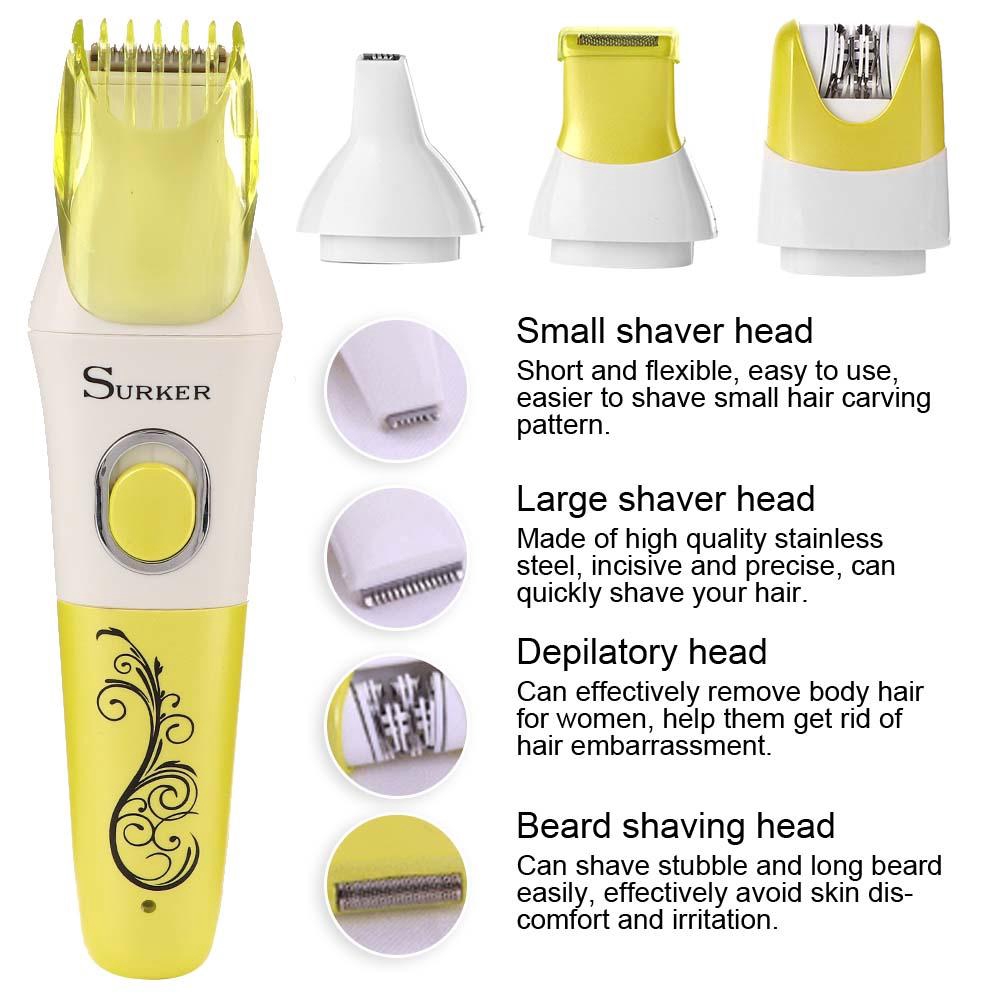Forest Multi Functional Electric Hair Clipper Beard Shaver Women