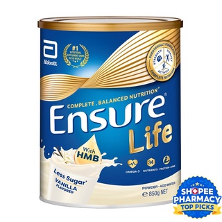 Image of Ensure Life with HMB Adult Nutrition - Vanilla 850g