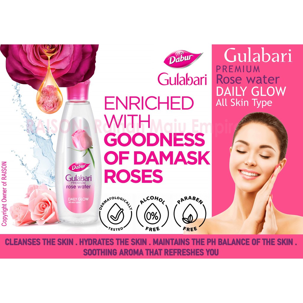 Dabur Gulabari Rose Water 1ml Shopee Singapore