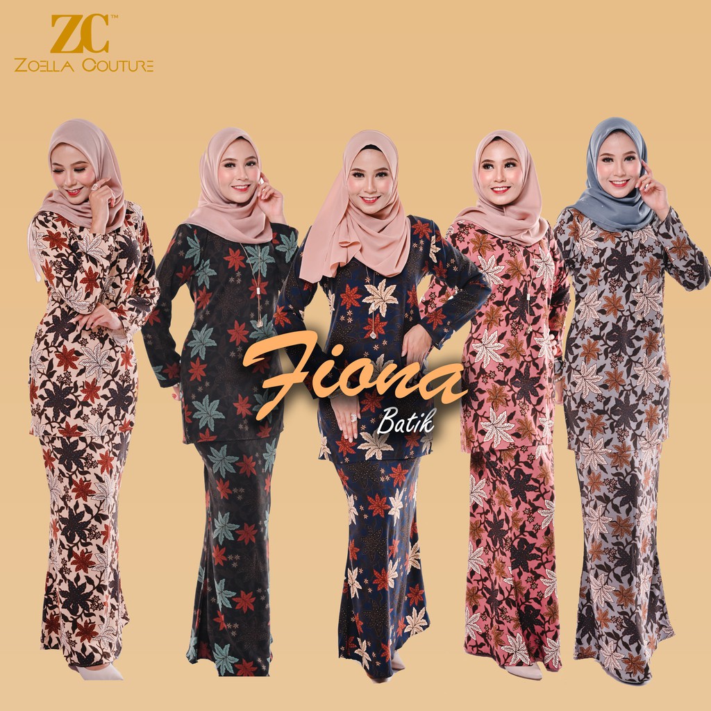 Shop Malaysia Baju Kurung Batik Baju Kurung Moden By Zoella Couture Kurung Haji Raya 2021 Shopee Singapore