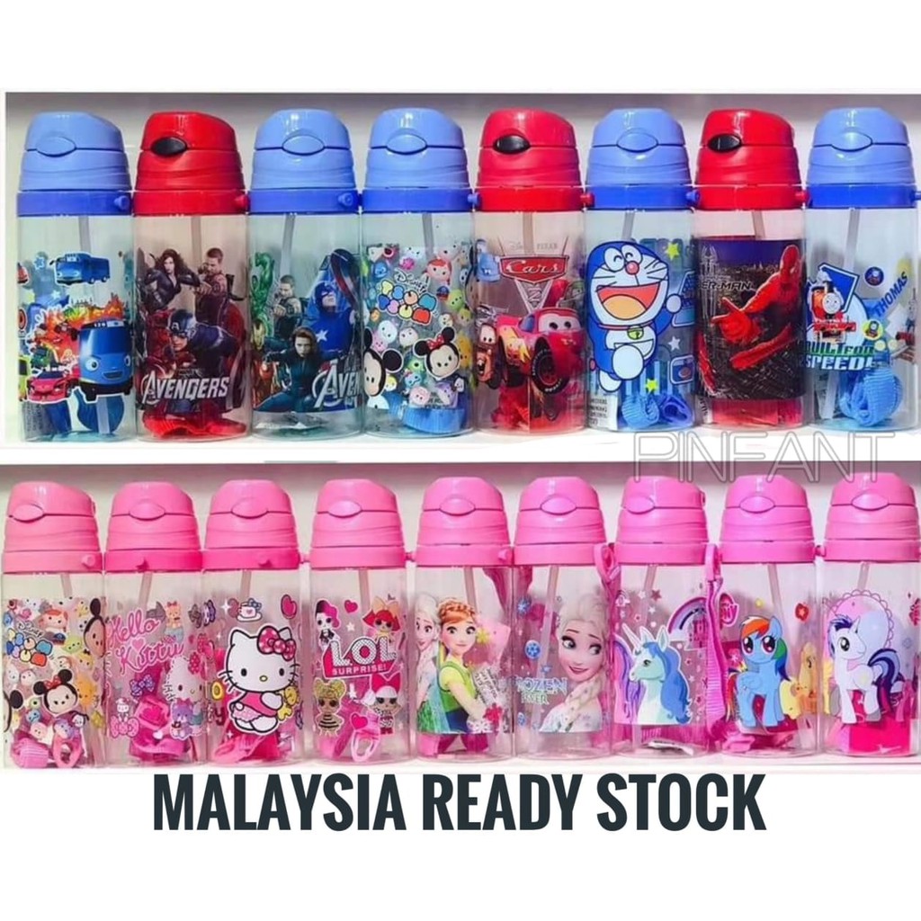 💖READY STOCK💖500 ML Botol Air Kanak-kanak,Kids Water Bottle Frozen,Pony ...