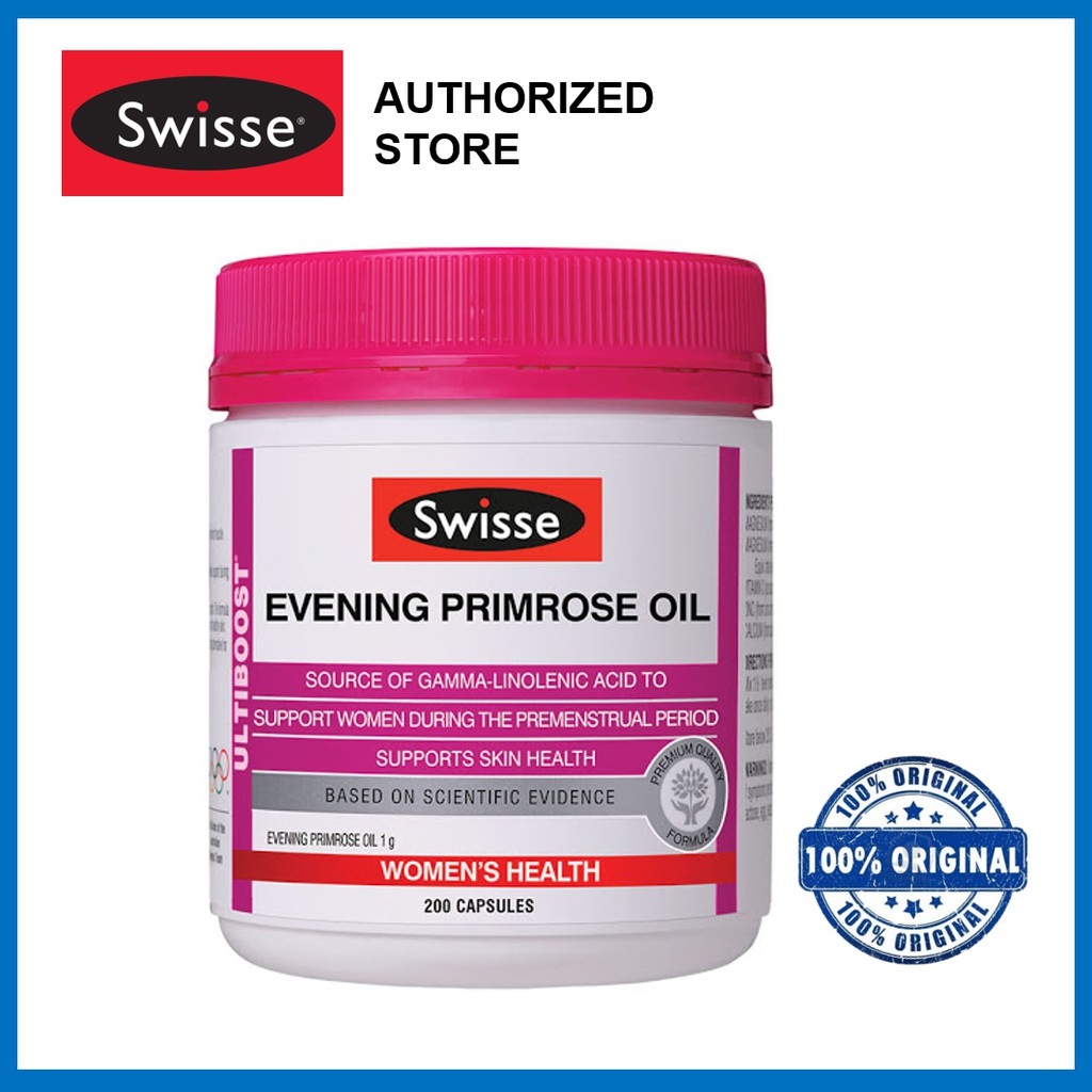 (Brand Authorised) Swisse Ultiboost Evening Primrose Oil 200 Capsules