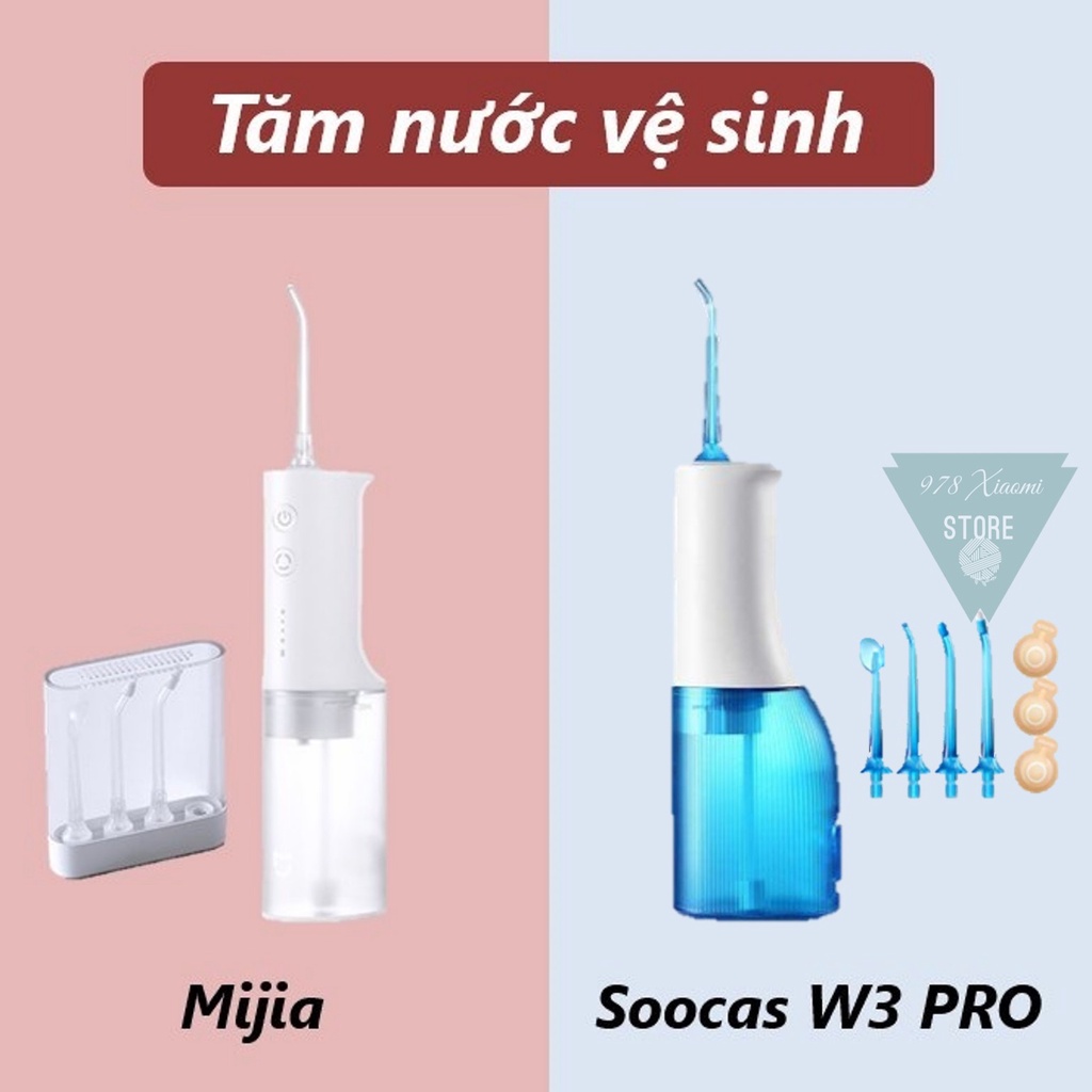 Máy tăm nước Xiaomi Soocas W3 Pro - Bình xịt vệ sinh răng miệng Xiaomi Mijia MEO701