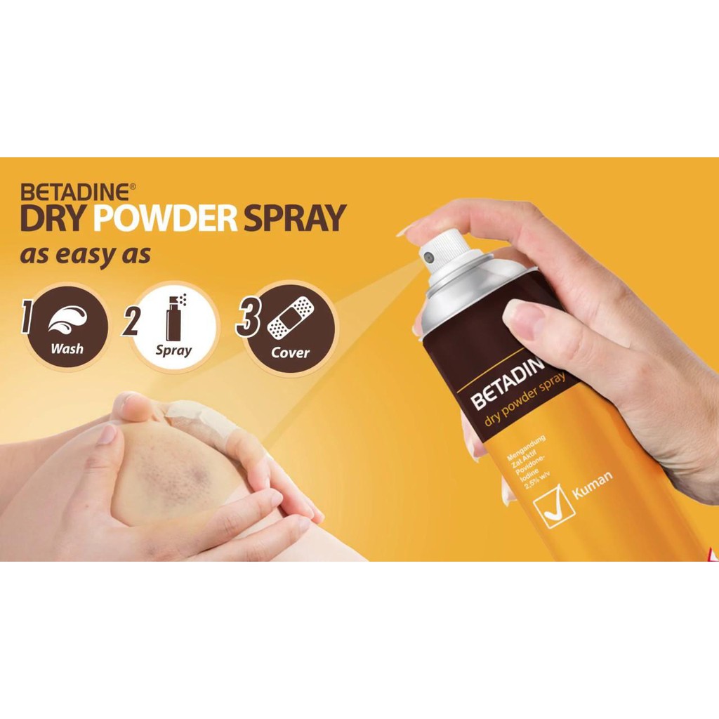 Shop Malaysia Betadine Dry Powder Spray Antiseptic Cream Antiseptic Liquid Clear Liquid Bandage Shopee Singapore