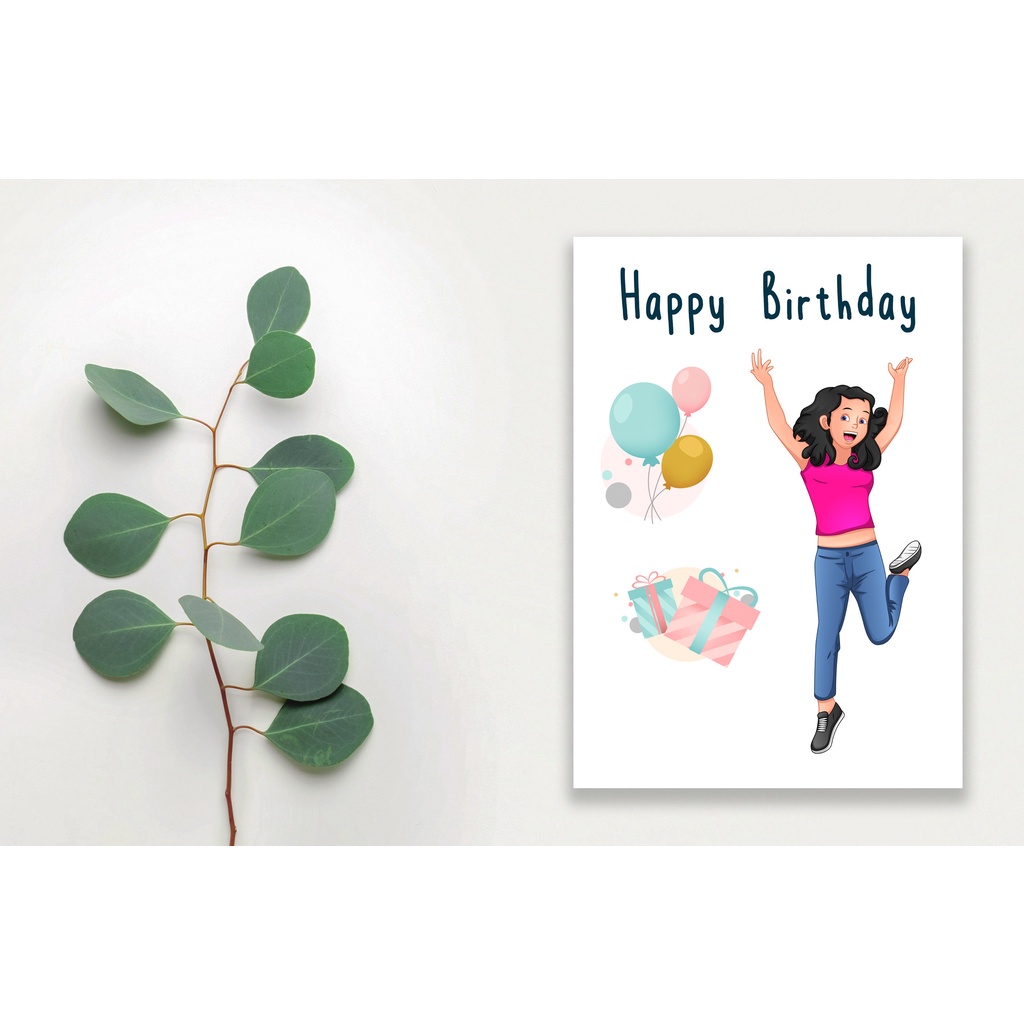 Birthday Card Happy Birthday Card Best Wishes Greeting Card Gift Card Congrats Thank You Card Shopee Singapore