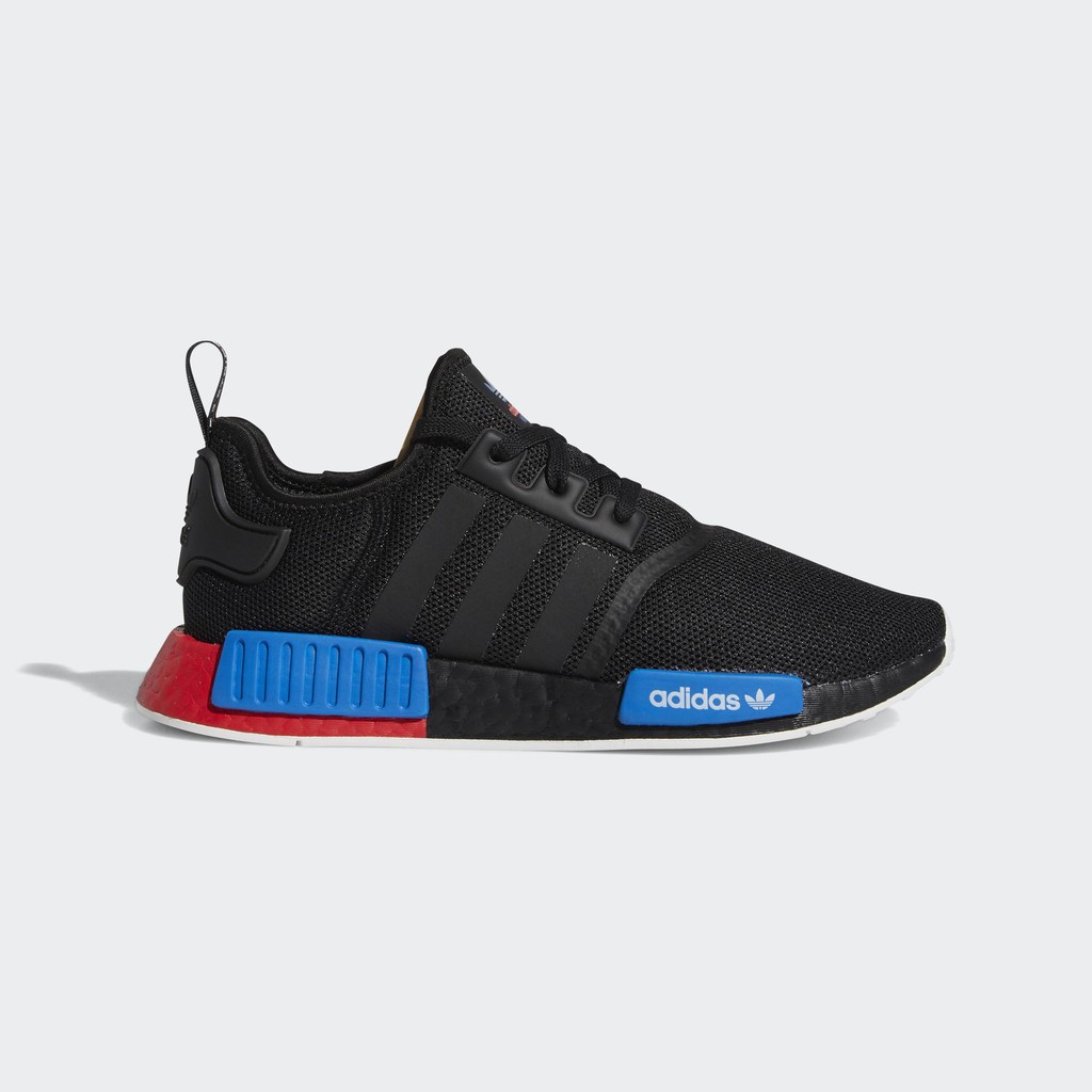 adidas nmd r1 mens black red blue