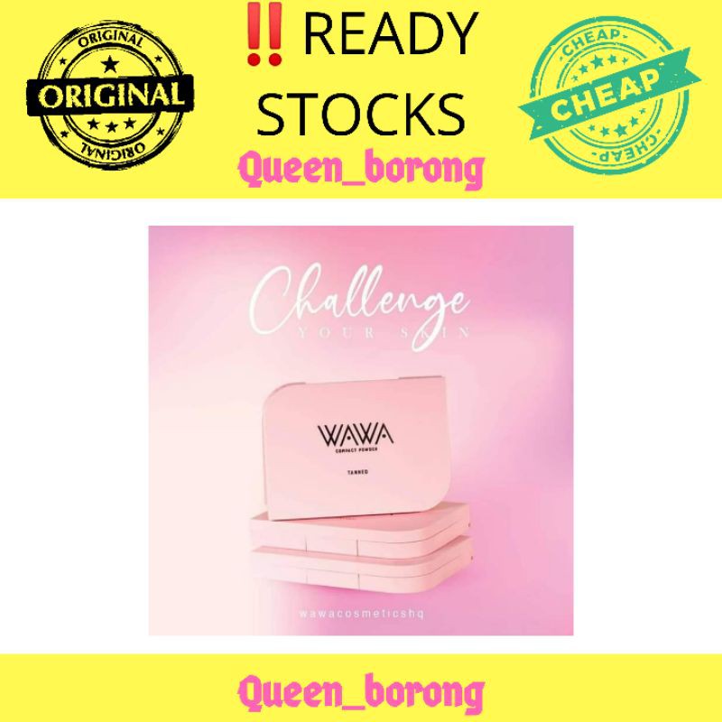 Ready Stock Wawa Cosmetics Wawa Cosmetic Compact Powder 2 Way Cake Spf15 Original Direct Hq Saw Shopee Singapore