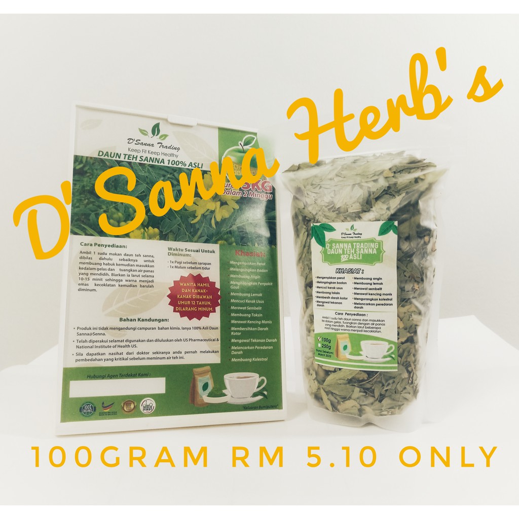 Everyday Stock Ready Sanna Herbal Tea Leaf S Original Slimming Toxin Remover Always Healthy Bossku Shopee Singapore