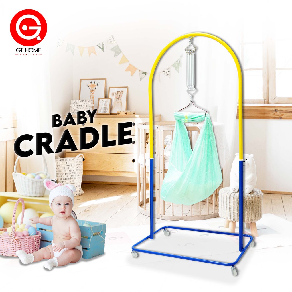 GT Home Buaian Bayi / Baby Cradle Swing / Baby Spring Cot Stand