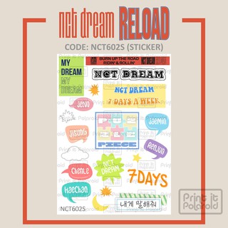 nct dream reload stickers hp laptop case book diy sticker kpop korean tumblr name kpop aesthetic shopee singapore