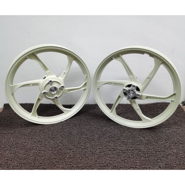 Sport Rim Enkei 6 Stem For Yamaha Y125z White White Shopee Singapore