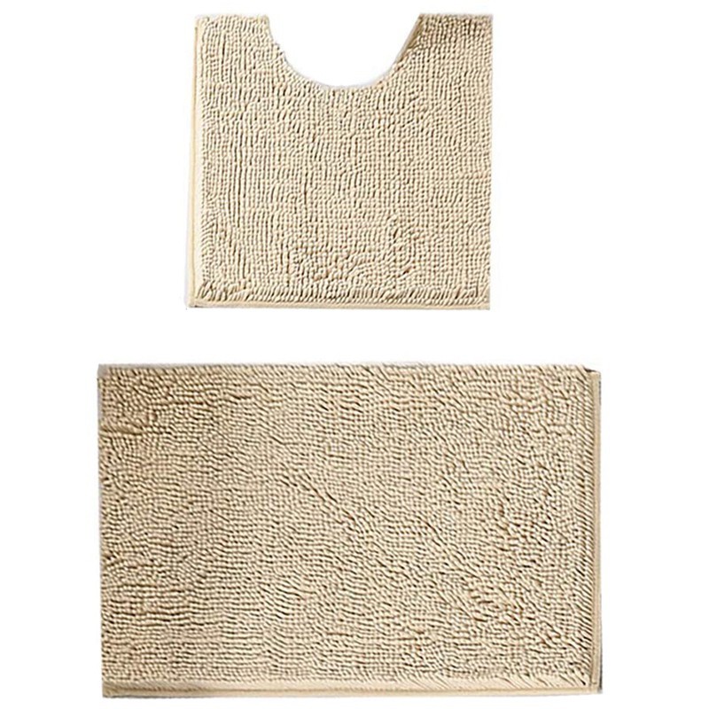 2 Sets Of Bath Mat Set Bathroom Mat And Toilet Rug With Non Slip Bottom Bathroom Rug For Shower Room Camel Shopee Singapore