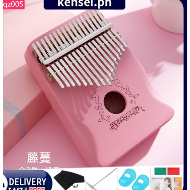 【Local Shipment】Kalimba 17 Key Thumb Piano Mahogany Finger High-Quality Wood Percussion Instrument