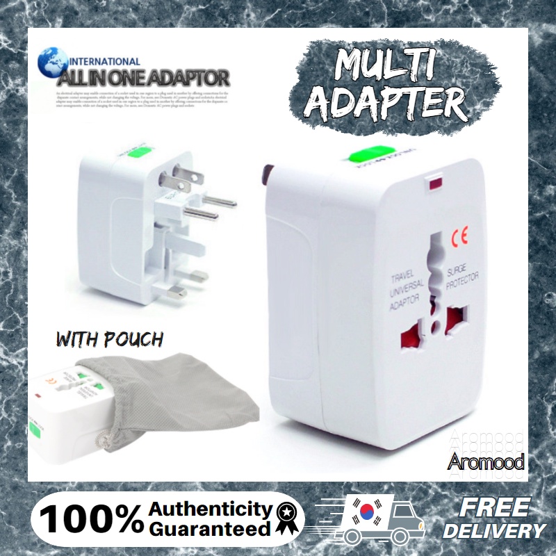 [Korea] Multi Adapter, ALL IN ONE Adapter, UK 3Pin Plug, Travel Adaptor