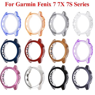 Protective Case for Garmin Fenix 7 Smart Watch TPU Cover Soft Silicone Bumper for Fenix 7X 7S Protective Frame Arm Shell #0
