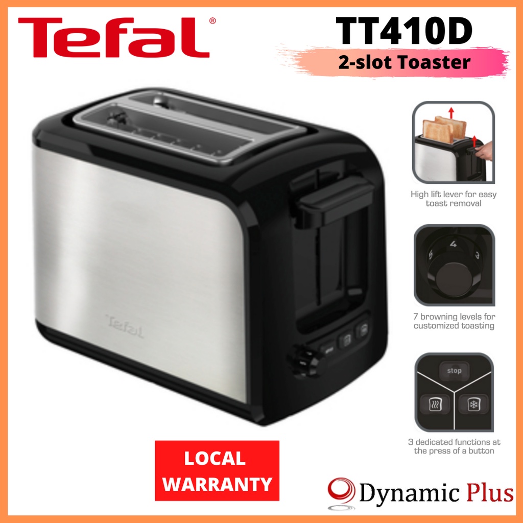 Tefal TT410D Express Toaster with Lid Shopee Singapore