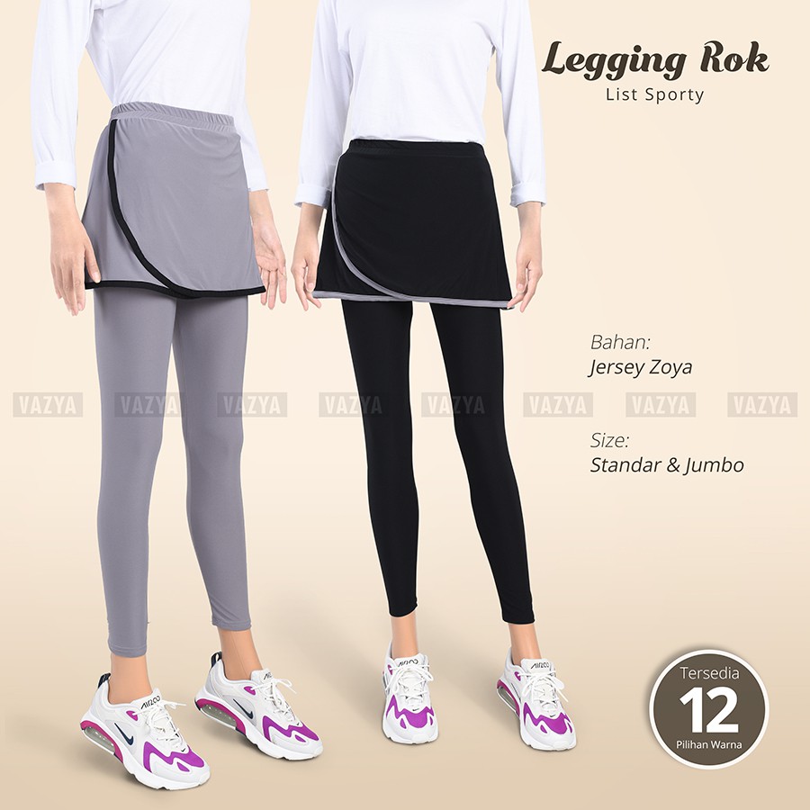 Jumbo Sporty Lis Skirt Leggings | Shopee Singapore