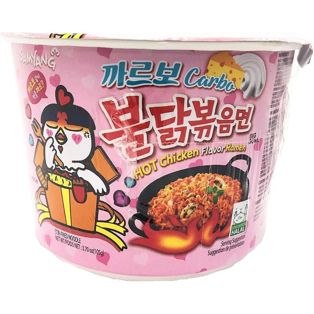 Korea Samyang Hot Chicken Flavor Ramen Carbonara Big Bowl 105g