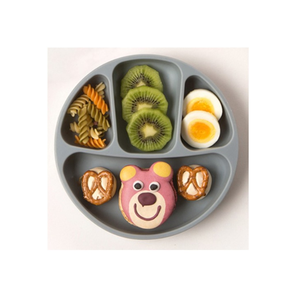 Agafura Platinum Silicone Grip Dish Suction Plate Divided Plate Baby Toddler Plate Bpa Free Microwave Dishwasher Safe Shopee Singapore